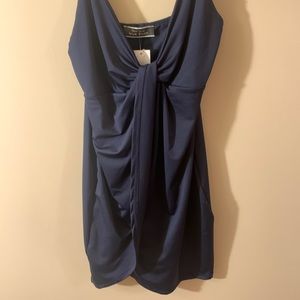 Navy blue mini dress NWT